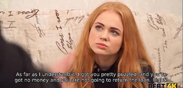 DEBT4k. Fuck is a hard fuck that waits for the curly Russian waitress